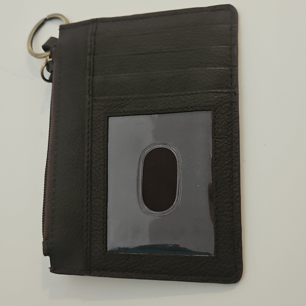 NWOT Genuine Leather Brown Sunflower Wallet - Picture 2 of 5